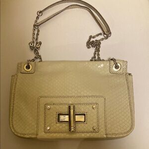 BANANA REPUBLIC Elegant Cream Leather Handbag